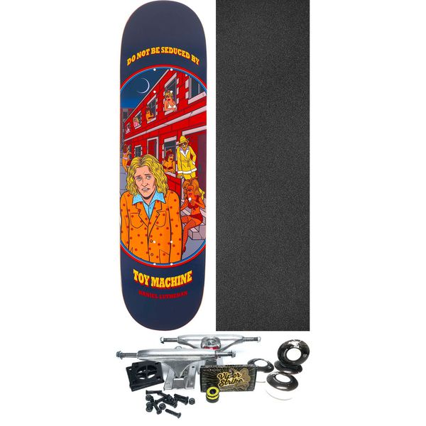 Toy Machine Skateboards Daniel Lutheran Seduced Skateboard Deck - 8.5" x 32.38" - Complete Skateboard Bundle